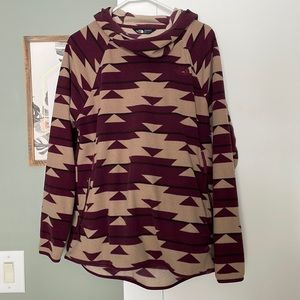 Women’s North Face Aztec print hoodie.